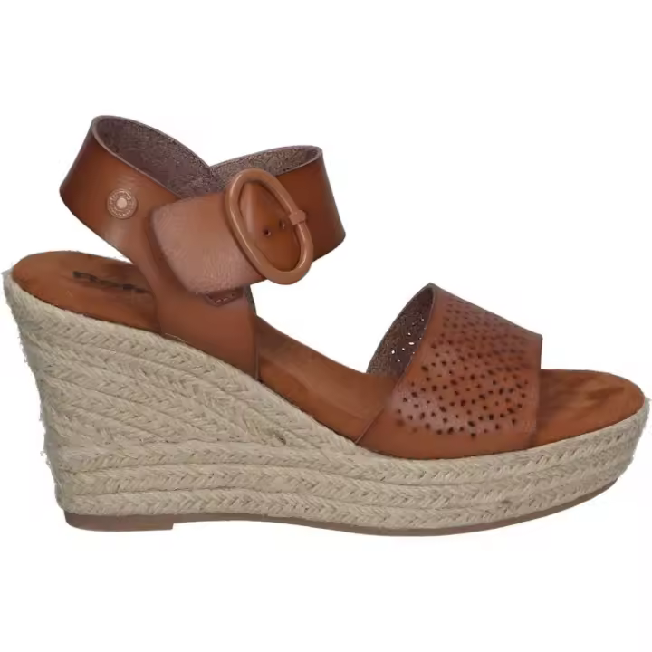 REFRESH | Sandalias de Cuña Refresh para Mujer – Alpargatas con Cuña en Color Marrón – Yutes de cuña con Cierre de Hebilla – Espadrilles de Estilo Casual – Cuña Media – De Alta Calidad – Modelo 171880 - 1