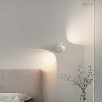 Lámpara De Pared Moderna De Lujo Para Dormitorio Con Cuerpo De Metal Templado Y Lente De Acrílico Luz LED Rotativa Nordic Sconce Iluminación Para Dormitorio Comedor Foyer Estudio - details 2