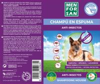 Menforsan Champú en espuma Anti-insectos con margosa, geraniol y lavandino para perros 200ml - details 0