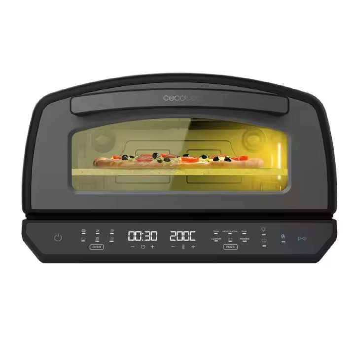 Cecotec Horno para Pizza multifuncional Pizza&Co 500 Max, 13 litros, Pantalla LED, Temperatura 60º-500ºC, Funciones Especiales - 1