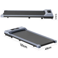 Cinta de caminar plana, Motor de 2.5HP, velocidad de 1-6 km/h, absorción de impactos antideslizante, Mini cinta de correr para el hogar y la Oficina - details 0