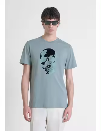 Camiseta Antony Morato verde calavera - 1