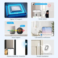 Sensor Magnético De Puerta Y Ventana EWelink ZigBee Alarma Inalámbrica Detector De Seguridad Para El Hogar Compatible Con Alexa ZHA - details 7