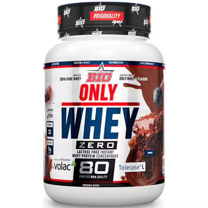 Big Only Whey Zero Concentrado de Proteína de Suero 80 sin lactosa 1kg -  Big Proteínas Whey o Concentrada - 1