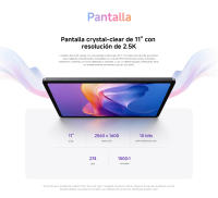 Oficial | Redmi Pad 2 4G, Pantalla crystal-clear de 11" con resolución de 2.5K, Gran batería de 9000 mAh (typ), Potente procesador Helios G100-Ultra con conectividad 4G - details 2
