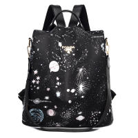 Mochila de moda para mujer, estilo coreano, moderna, de tela Oxford, antirrobo, con colgante - details 35