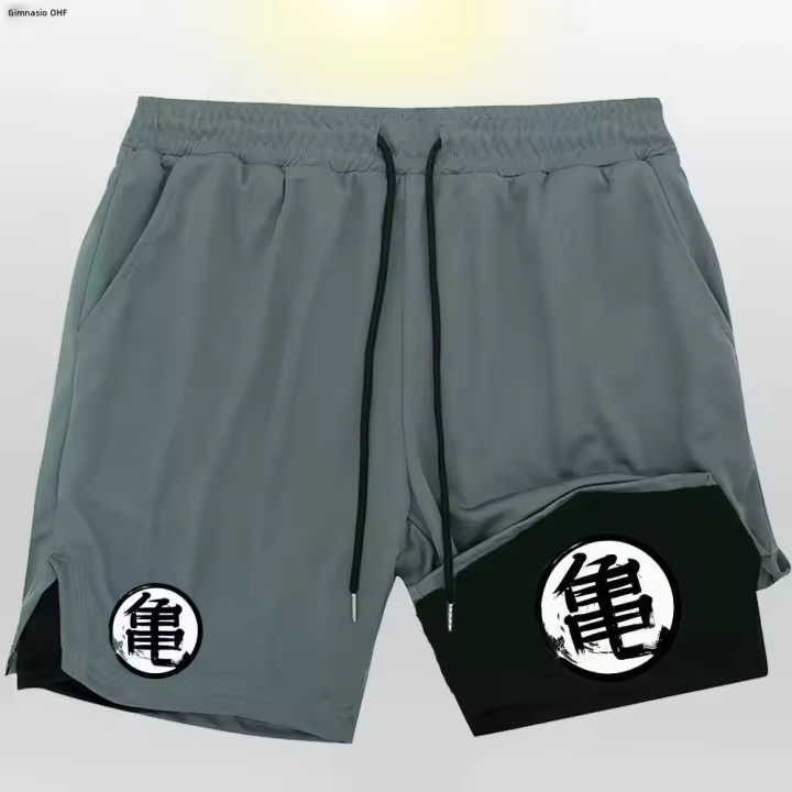 Pantalones Cortos De Entrenamiento Para Hombre Z Goku Anime Quick Dry 2 En 1 Running Gym Outdoor Verano Material Poliéster - 1