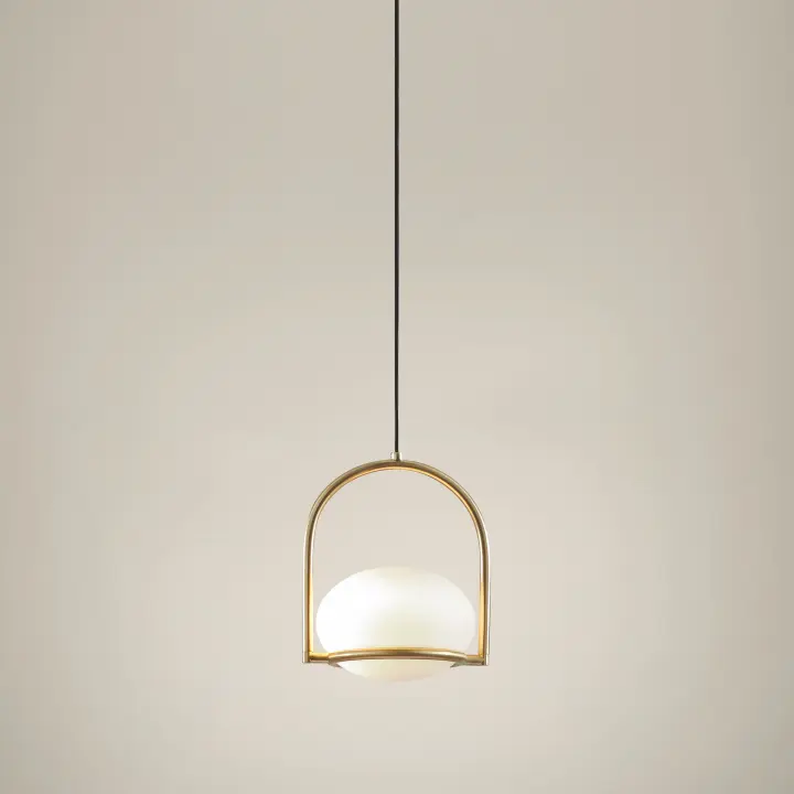 LEDS·C4 Coco Single - Lámpara Colgante de Techo E14 Dorado - 1