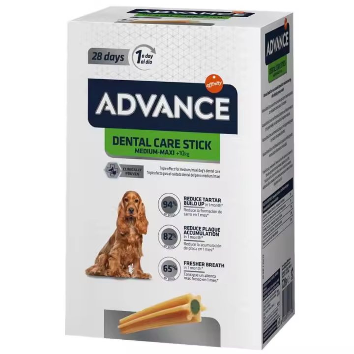Advance Dental Care Stick Medium-maxi +10 Kg 28 Unidades - 1