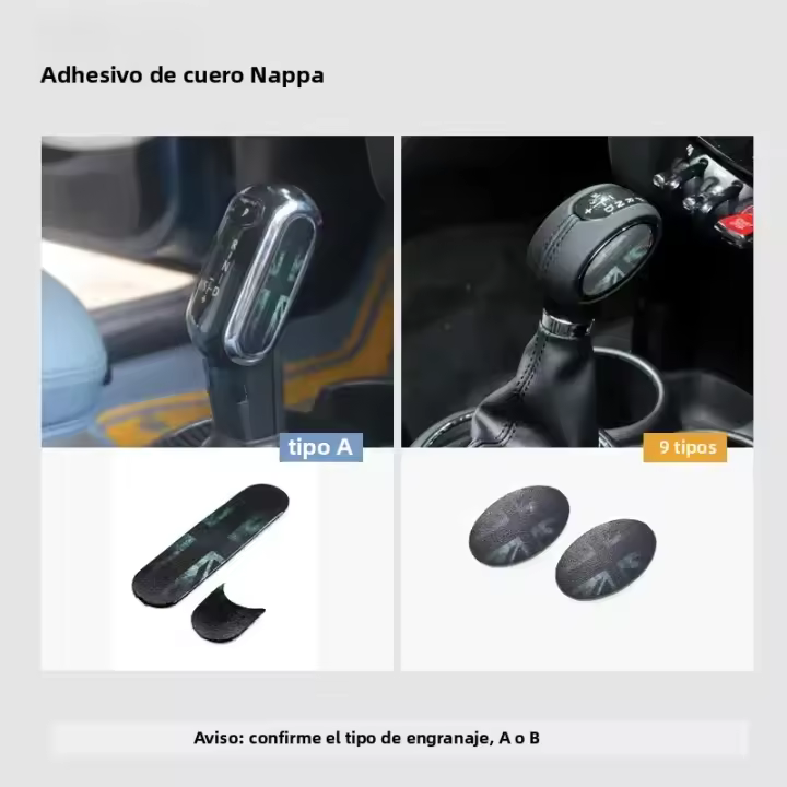 Parche Decorativo Modificado Para Palanca De Cambios De Coche Mini Cooper F55 F56 F60 F54 Adhesivo De Alta Calidad Para Interiores De Vehículos - 1