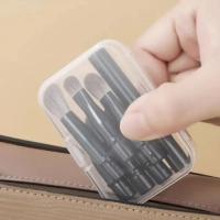 Set De 6 Mini Brochas De Maquillaje Portátiles Con Estuche Retráctiles Para Base Rubor Corrector Brochas De Maquillaje Compacto - details 7