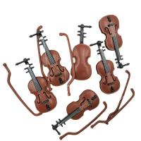 Guitarra Clásica Y Violín Modelos Musicales Para Muñecas De Casa De Muñecas 1/12 Material Orgánico Origien China - details 1