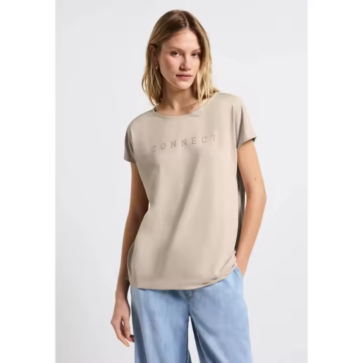 Street One Mod. PS323340 - Camiseta lisa con texto CONNECT para mujer - 1