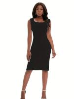 Vestido Casual De Verano Para Mujer Color Sólido Con Alzas A-LINE De Pierna Larga Estilo Sexy Y Club Polyester Suelto - details 0