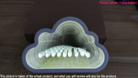 Lámpara De Noche Creativa Tulipán Nube Mar De Flores Luz Atmosfera Transparente Regalo Para Amantes Del Qixi Decoración De Escritorio - details 18