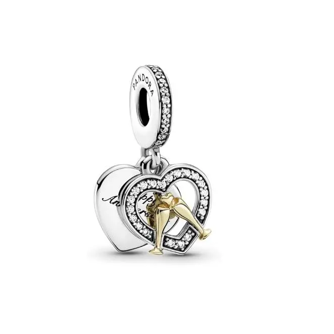 PANDORA Dijes con diseño de matrimonio,Gafas de Celebración, Comes con embalaje de Caja De Regno original. - 1