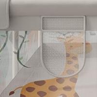 DeFieltro Parque Infantil Bebe de la SELVA 120x120 - Corralito Bebe con Malla de Animales Transpirable - Corral Plegable Baby ANTIDESLIZANTE con Alfombra Acolchada + 2 Anillas y Bolsa Portátil - details 8