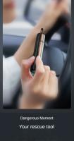 Martillo De Seguridad Para Coche 2-en-1 Con Corte De Cinturón De Seguridad Y Rompe Vidrio De Alta Dureza Acero De Tungsteno Herramienta De Rescate Emergente Con Base - details 4
