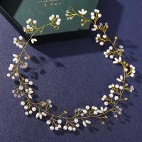 Diadema De Boda Hecha a Mano Con Cristales Y Perlas Tiara De Cabello Vines Adornos Para Mujer Joyería De Cabeza Para Vestido De Novia - details 3