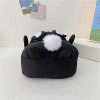 Mochila Personalizada Kawaii Con Orejas De Conejo Y Colgante De Oso Peluche Para Niñas Escolar Con Cierre De Cremallera Material Nylon Y Poliéster - details 7