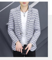 Nueva Chaqueta De Negocios Para Hombre 2024 De Alta Calidad Moda Casual Tendencia Gris Regular Cierre Frontal Soltero Polyester - details 12