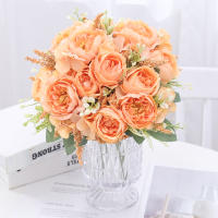 Flores Artificiales De Seda Peonia Y Hydrangea Para Boda Fiesta Vaso Decoración De Hogar Accesorios De Mesa Navidad Guirnalda Scrapbook - details 4