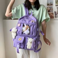 Bolsa De Libros Impermeable Multifuncional De Nylon Gran Capacidad Para Escuela Viaje Para Adolescentes - details 5