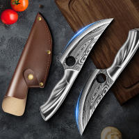 Cuchillo de cocina Damasco de 5,5 pulgadas, cuchillos de acero inoxidable 5CR15, cuchillo de carnicero para herramientas de cocina - details 5