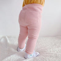 Pantalones De Algodón Para Niños Y Niñas Pantalones De Moda Para Primavera Y Otoño Pantalones Rectos Cintura Media Cierre Elástico - details 5