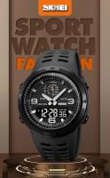 Reloj Deportivo Digital SKMEI 1655 Para Hombres Pantalla Dual Impermeable Estudiante Reloj De Pulsera Masculina 1251 Luz Trasera Resistente Al Choque Cronógrafo - details 0