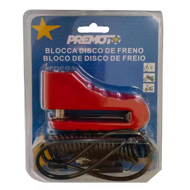 PREMOTO-Candado moto disco-blocca disco de freno-bloco de disco de freio-freno de moto-freno de bicicleta-66283 - 1