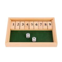 Juego De Dados De Madera Para 2-4 Jugadores ' Shut-The-Box ' Capacidad De Pensamiento Cognitivo Juego Manual Sin Químicos Originales En China - details 2