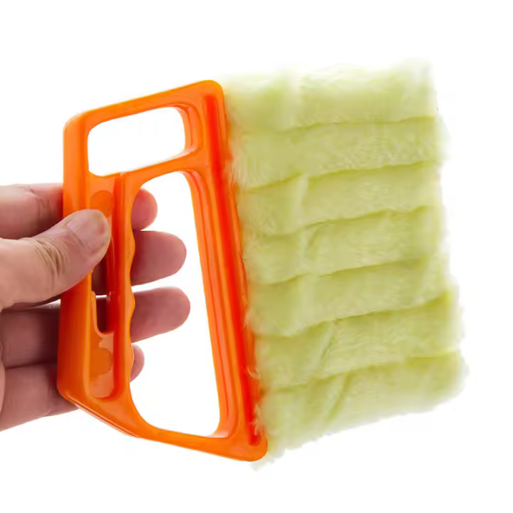 Cepillo De Limpieza Para Ventanas Y Aire Acondicionado Mini Lavable Y Desmontable Con 7 Ranuras Herramienta De Limpieza Doméstica Portátil - 1