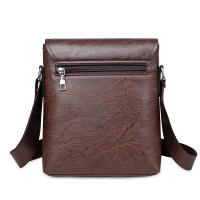 Bolso De Hombro Para Hombre Vintage De Cuero Genuino Pequeño Bolso Cruzado Diseñador Negocios Bolso Mensajero Moda Bolsa Colgante - details 8