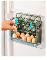 Caja De Almacenamiento De Huevos Automática Con Soporte Para Puerta De Nevera Organizador Especial Para Cocina - details 4