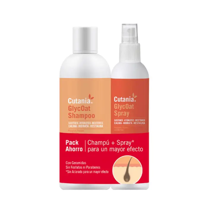 Cutania GlycOat PACK champú dermatológico 355 ml+ loción dermatológica 236 ml Vetnova - 1