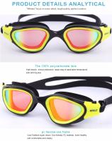 Gafas De Natación Profesionales Para Adultos Con Lente Antiniebla Y Protección UV Ajustables Y De Silicona Para Hombres Y Mujeres Gafas De Piscina Impermeables - details 7