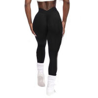 Nuevos Pantalones De Yoga Para Mujer Con Cintura V Y Levantamiento De Glúteos En Color Melocotón Fitness Sin Líneas Embarrassing Verano Talla S M L XL - details 4