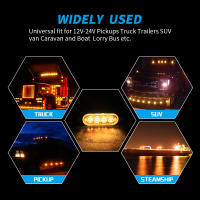 Luz De Advertencia LED Para Coche 4x4 Lámpara De Beacon Amarilla Para Camiones Y Remolques 12V-24V Instalación En Grille - details 3