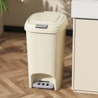 Bandeja De Papel Eco-amigable De 8L Con Pedal Para La Piesera En Plástico Para Baño Sala De Estar Cocina Color Amarillo - details 1