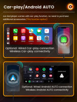 Estéreo De Coche Universal OD8 6.86'' Con Wireless Carplay Android Auto FM Receiver Cámara Aux BT Radio Video Sistema Inteligente Para Coche - details 11