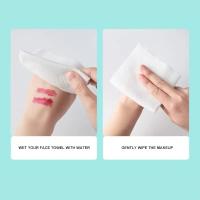 Toallas De Rostro Desechables 100 Piezas Suaves Y Absorbentes Para El Cuidado De La Piel Y Eliminación De Maquillaje - details 7