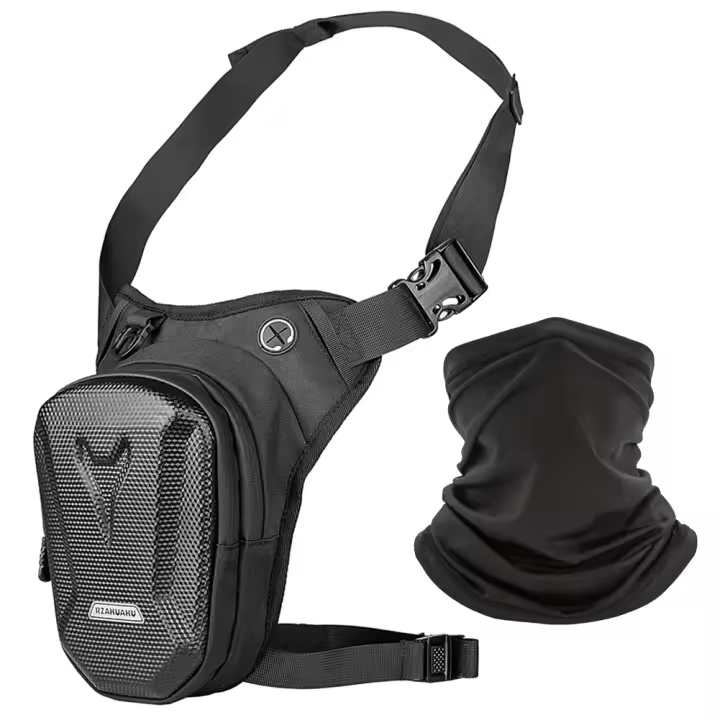 Bolsas De Pierna Para Motocicleta Impermeables Set De 2 EVA Bolso Portátil Para Cintura Y Hombro Accesorios De Moto - 1