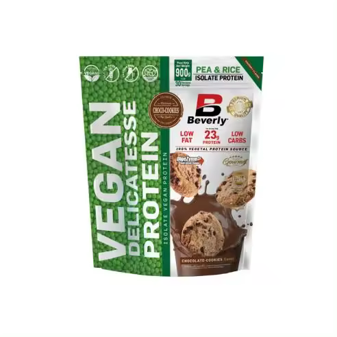 Proteína Vegana Beverly Nutrition VEGAN DELICATESSE 900 Gr Chocolate Cookies - 1