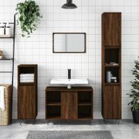 vidaXL Armario de baño madera contrachapada 30x30x100 cm en color Roble Sonoma/Madera antigua/Roble artisan y más | almacenamiento funcional diseño moderno para baño dormitorio sala - details 4