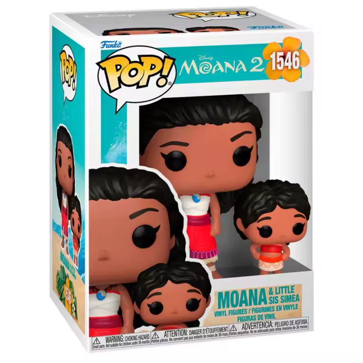 Funko Pop! & Buddy: Moana 2 - Moana & Simea - Vaiana - Figura de Vinilo Coleccionable - Mercancia Oficial - Juguetes para Niños y Adultos - Movies Fans - Muñeco para Coleccionistas y Exposición - MR POPYE - 1