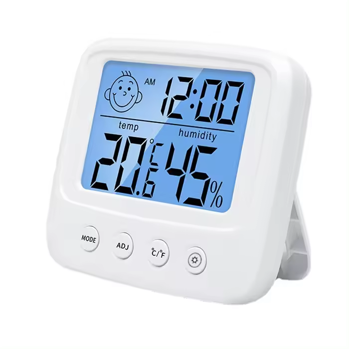Termómetro de habitación de bebé LCD de resina ABS ecológico - 1