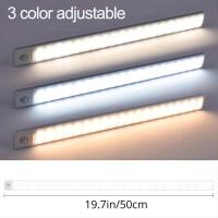 Luz De Armario LED Con Sensor De Movimiento Recargable Por USB Ajustable En Color Tamaño Diferente Disponible Luz De Noche Para Encimera Y Armario - details 12