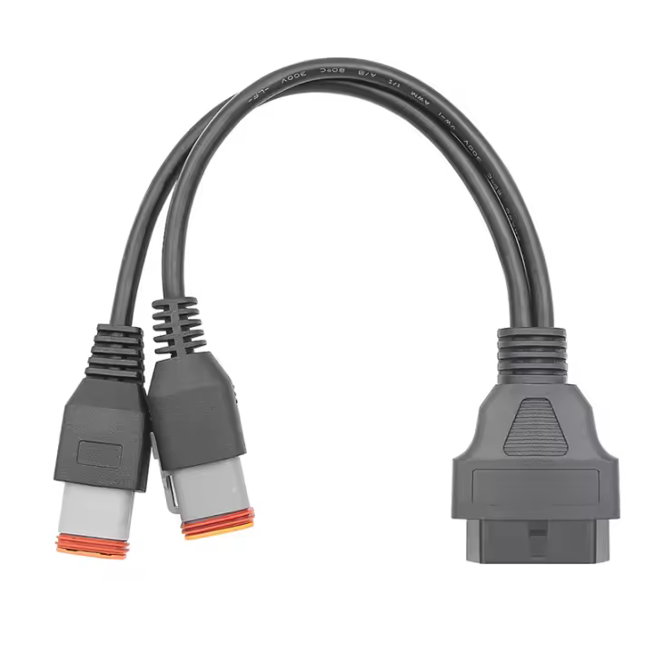 Cable adaptador de conversión de diagnóstico OBD2 de 4 pines + 6 pines adecuado para motocicleta Harley - 1