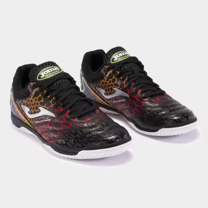 JOMA MAXIMA 2431 NEGRO ROJO ZAPATILLAS INDOOR HOMBRE - 1